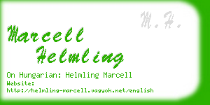 marcell helmling business card